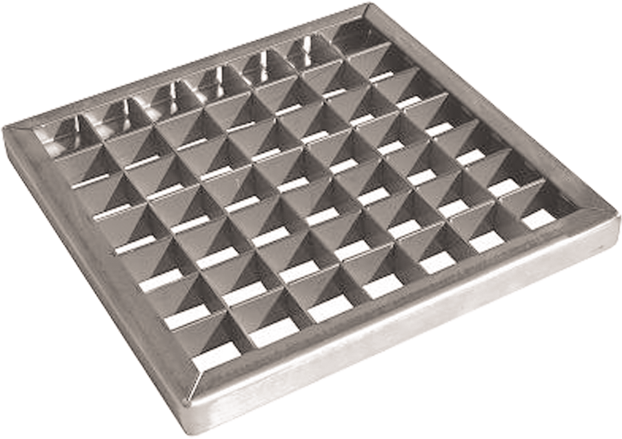 Gitterrost CrNi 100x100/H20 450 - Kiesrahmen und Kiesroste