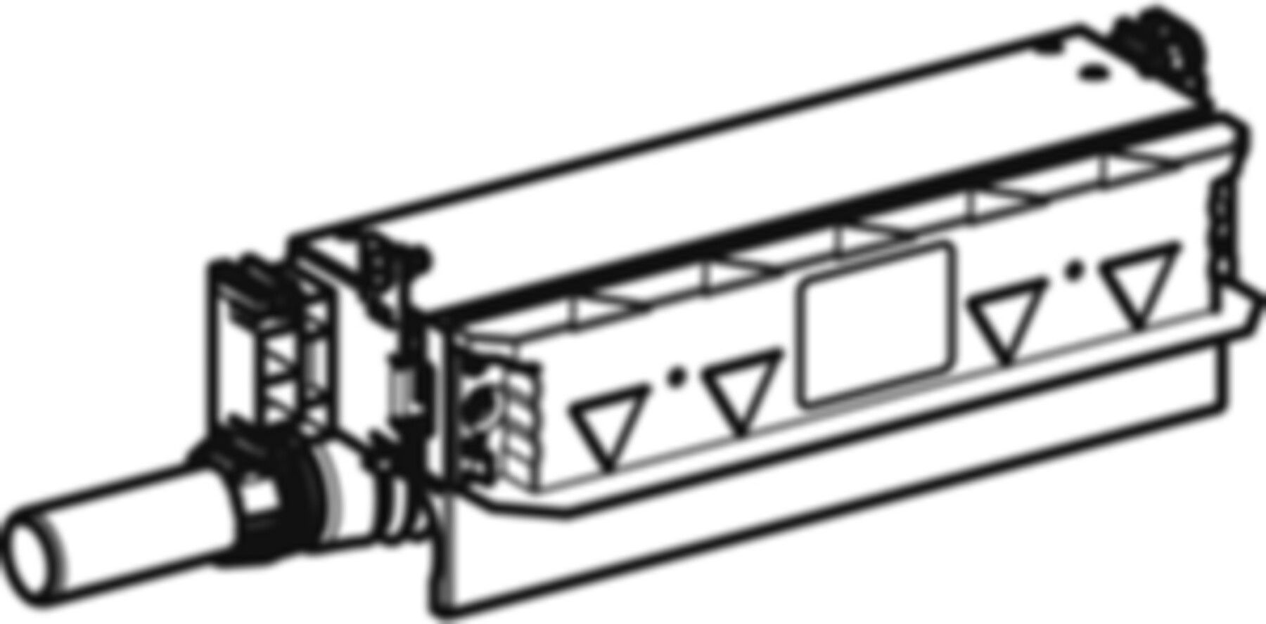 Duschelement mit Wandablauf 461.736.00.1 d 40mm, niedrige Bauhöhe - Geberit-GIS