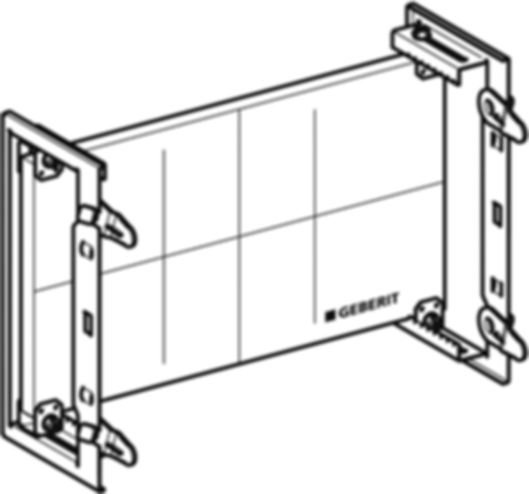 Unterputz Montageplatte universell 30.5 x 41.7 x 14.8cm 461.173.00.1 - Geberit-GIS
