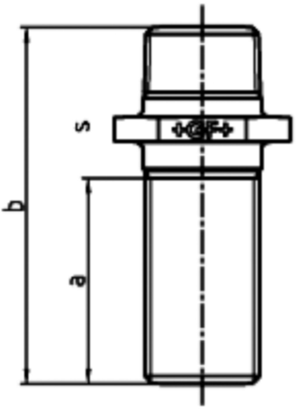 Langgewinde-N. 534 V 1" 770 534 206 - GF verz. Tempergussfittings