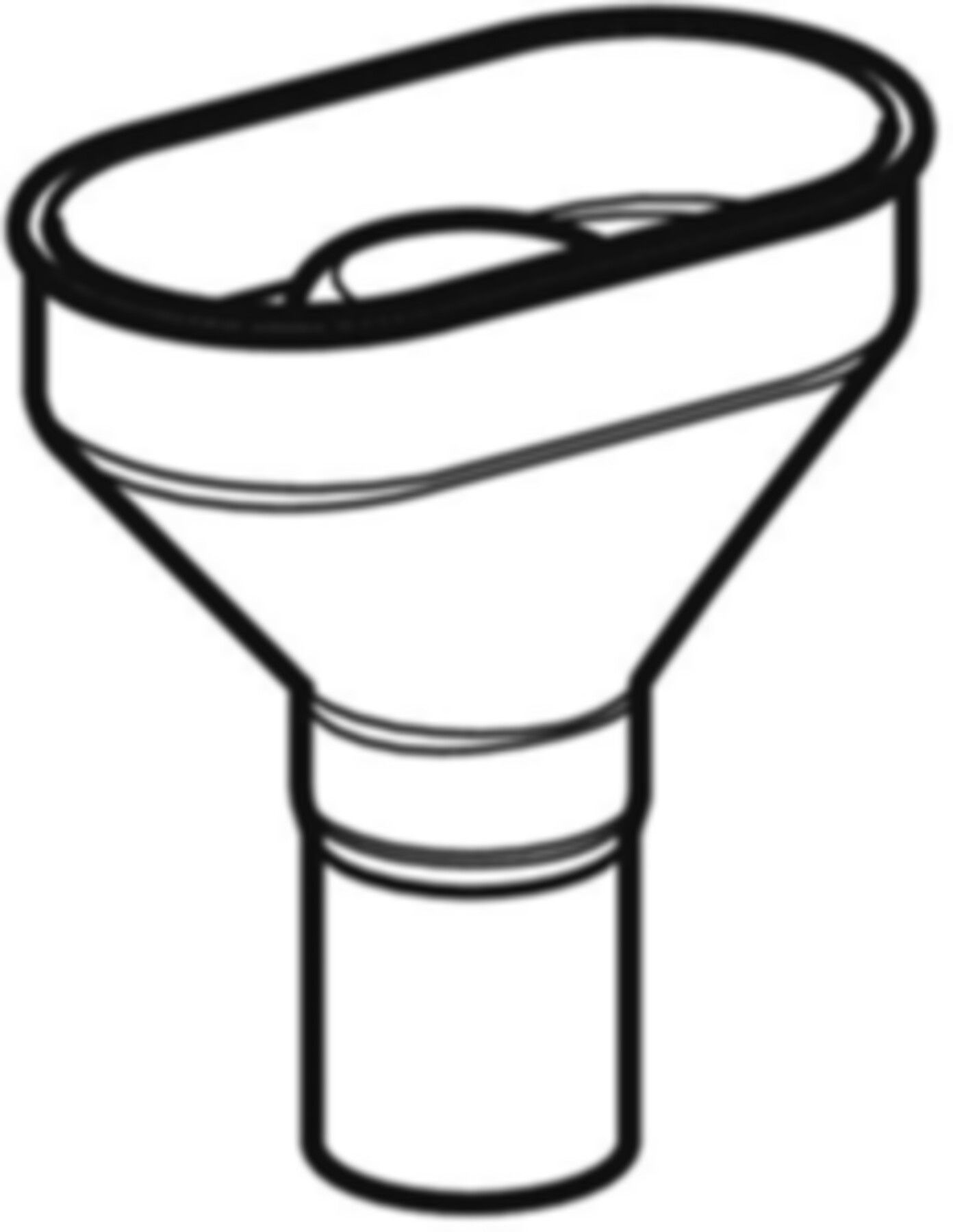 Trichter oval sifoniert d 56mm 352.354.16.1 - Geberit-Sifon + Apparateanschlüsse