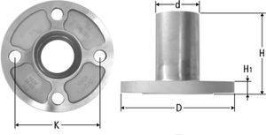 Flansche NUSSBAUM Optipress-Aquaplus