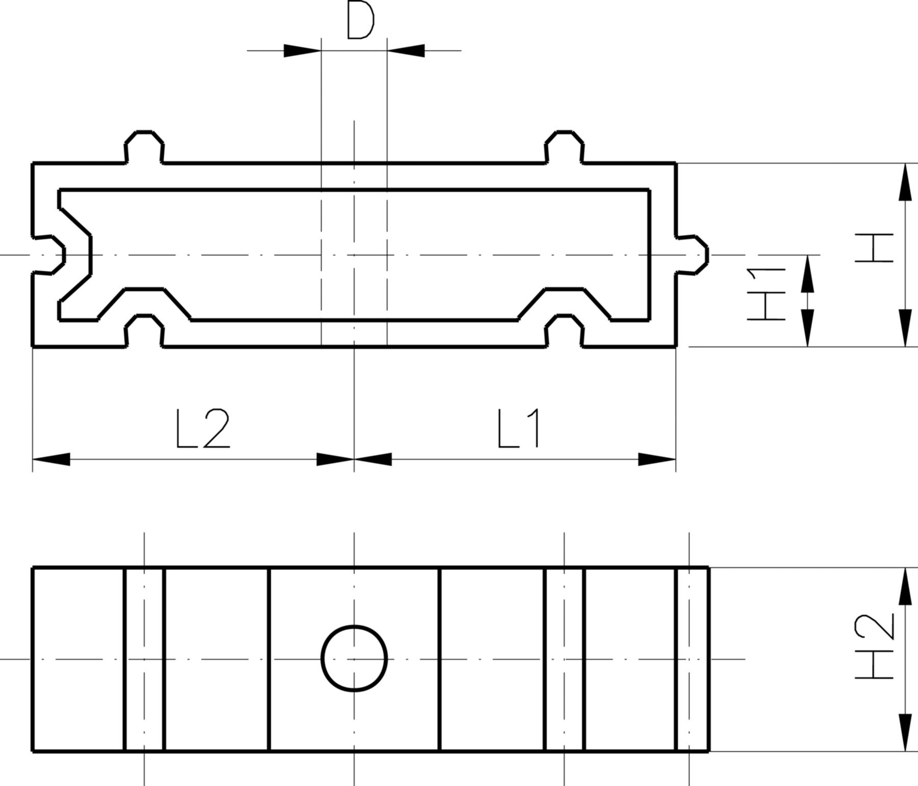 Klip-it Distanzhalter Typ 061 25 mm PP schwarz, UV-beständig 167 061 157 - GF Hart PVC-U Formstücke