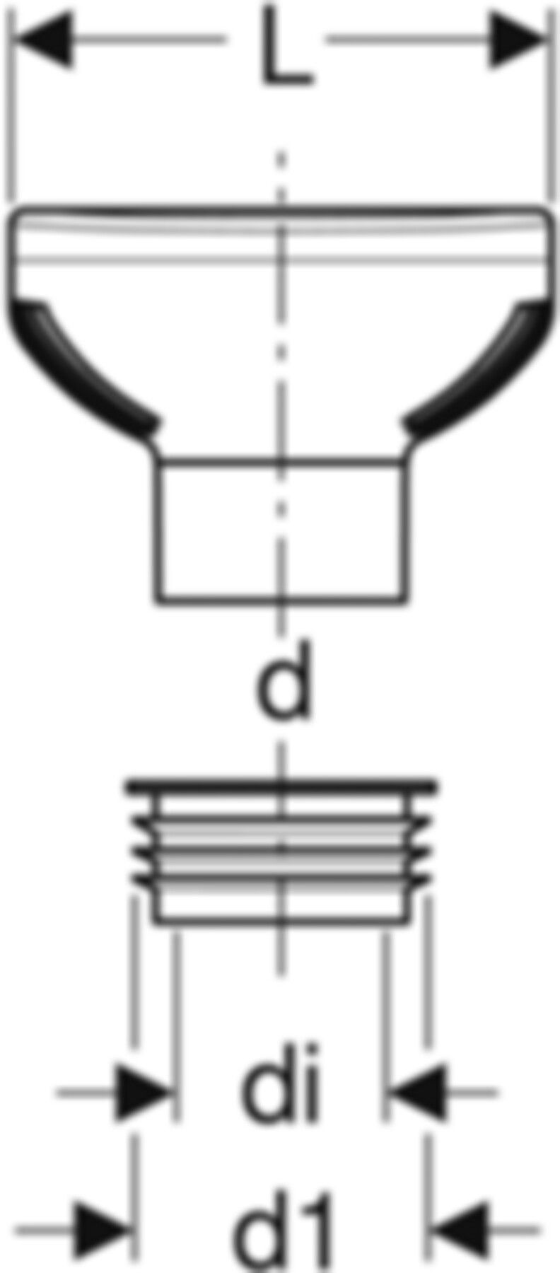 Rohrbelüftungsventil GRB 90 für PE d 75/90mm für Rohre 103.5mm 310.006.00.1 - Geberit-Dämmung / Brandschutz