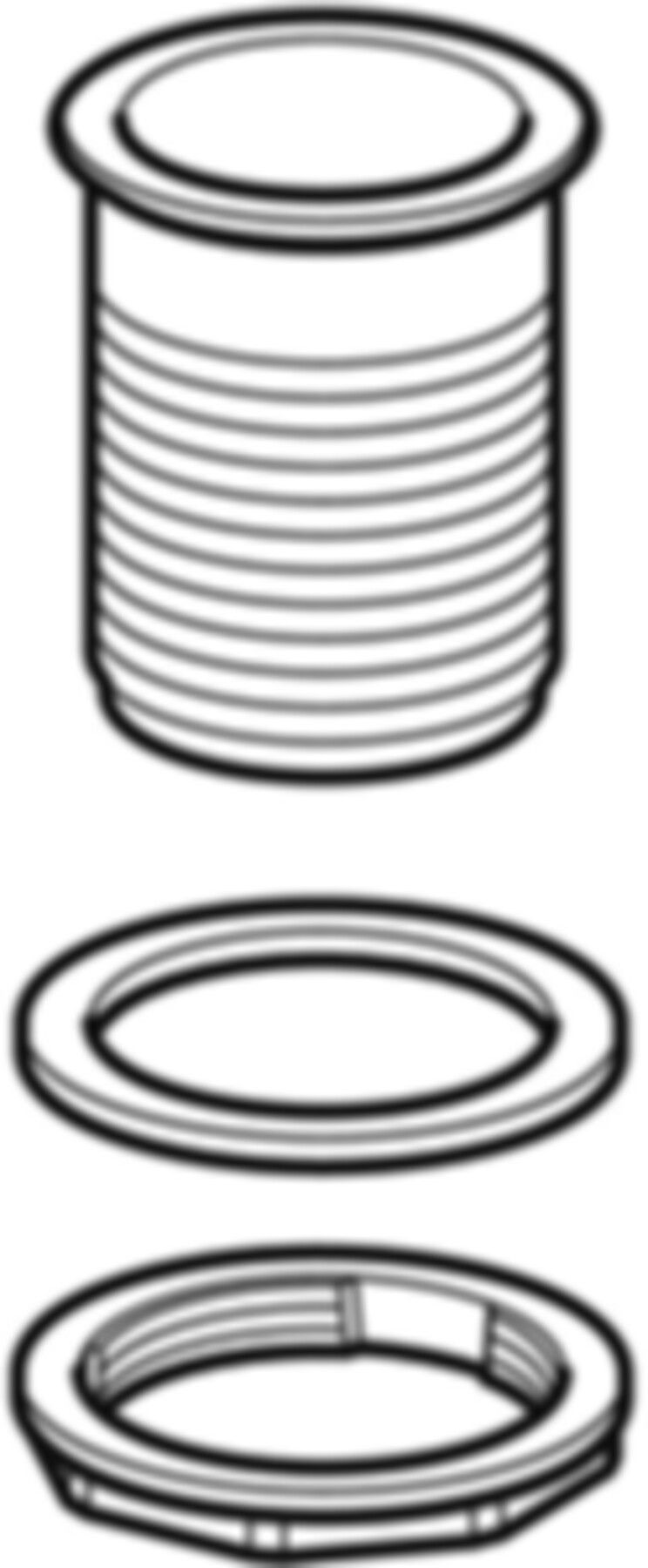 Ablaufventil mit Rundgewinde d 60mm - 1/8" 352.329.08.1 - Geberit-Sifon + Apparateanschlüsse