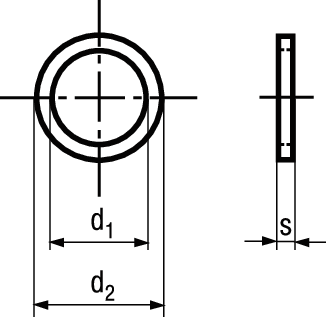 Fischbandringe St vzb BN739 16x22x2 - Bossard Schrauben