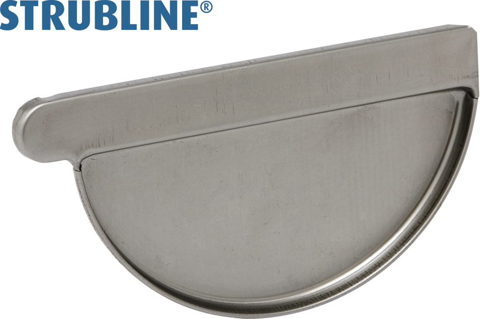 Anklemmboden rechts 330 mm 126 "Strubline" - Verzinkte Spenglereihalbfabrikate