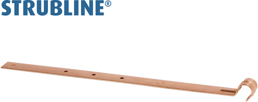 Rinnenbriden 400 mm 117 "Strubline" - Kupfer Spenglereihalbfabrikate