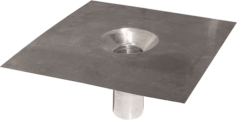 Dachwassereinlauf Konus CrNi 125 mm Stutzenlänge 300 mm - Flachdacheinläufe/ Einfassungen