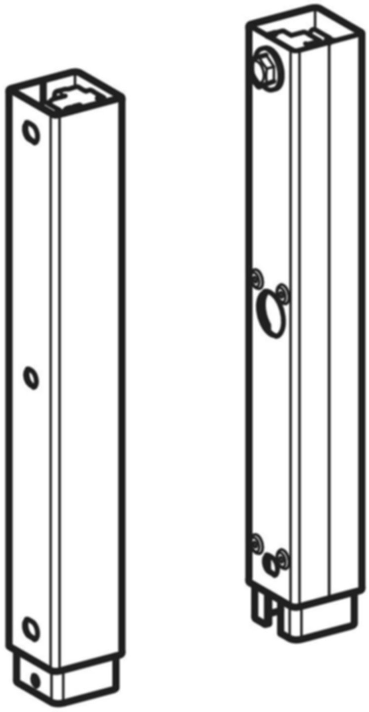 Fussstützen verlängert 111.848.00.2 Set à 2 Stk. - Geberit-Duofix