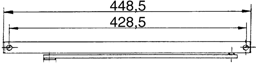 GEZE Gleitschiene zu TS 3000 / 5000 silber - Türöffner, Türschliesser, Türfeststeller