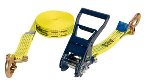 SPANSET Zurrgurte gelb, 2tlg. mit ABS-Ratsche L=8m, B=50mm, 5000 daN, 100% PES, Karabinerhaken - Hebewerkzeuge