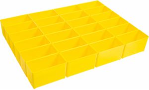 Insetbox B3 gelb BSS, Set à 24 Stk. 104 x 52 x 63mm für L-Boxx 102 und I-Boxx 72, 6000 - Werkzeugkoffer,Sortimentskoffer,Behälter