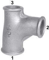 Bögen-T-Stücke reduziert +GF+ 131V