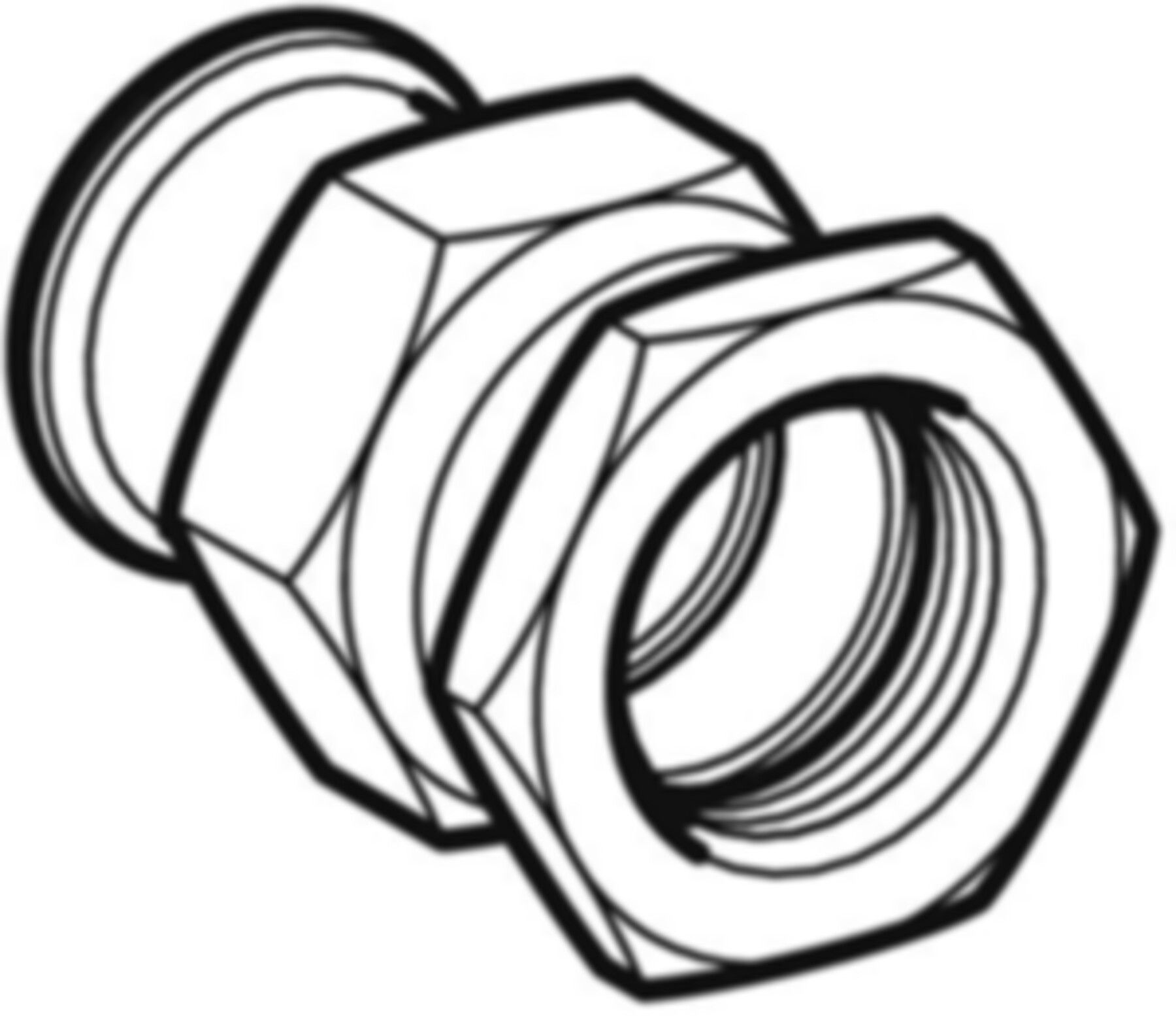 Übergang lösbar mit IG 22mm- 3/4" 35304 Überwurfmutter Messing - Mapress-Sanitär-Presssystem-Formstücke