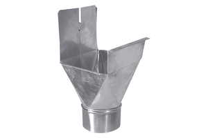 Rinnenstutzen eckig 250/ 75 mm 175 - Zink Spenglereihalbfabrikate