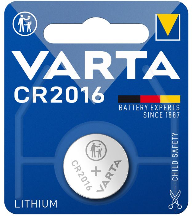 VARTA Knopfbatterie Lithium Electronics CR 2016 - Elektrozubehör