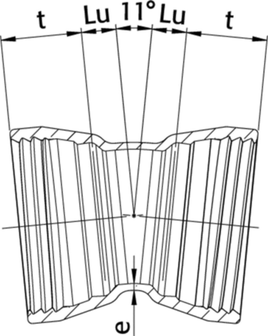 SM-Bogen 2M  MMK 11°, mit Gleit- und Dichtring DN 125 - Wild Schraubmuffenformstücke