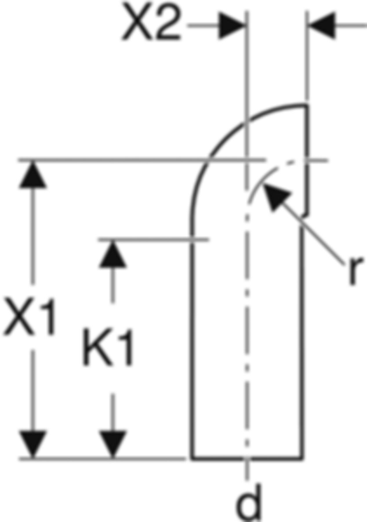 Bogen 90° mit engem Radius 366.876.16.1 d 90mm - Geberit-PE-Formstücke