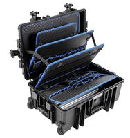 B&W Werkzeugkoffer schwarz 54-tlg., 595x440x235mm, 117.19/P - Werkzeugkoffer,Sortimentskoffer,Behälter