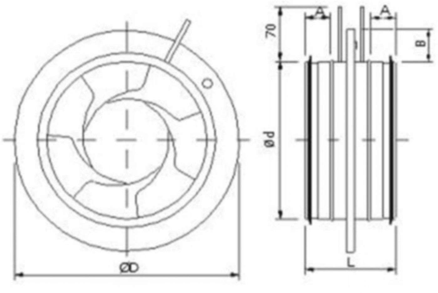 Irisblende 200mm IBU-V - Spiralfalzrohre und Zubehör System Safe