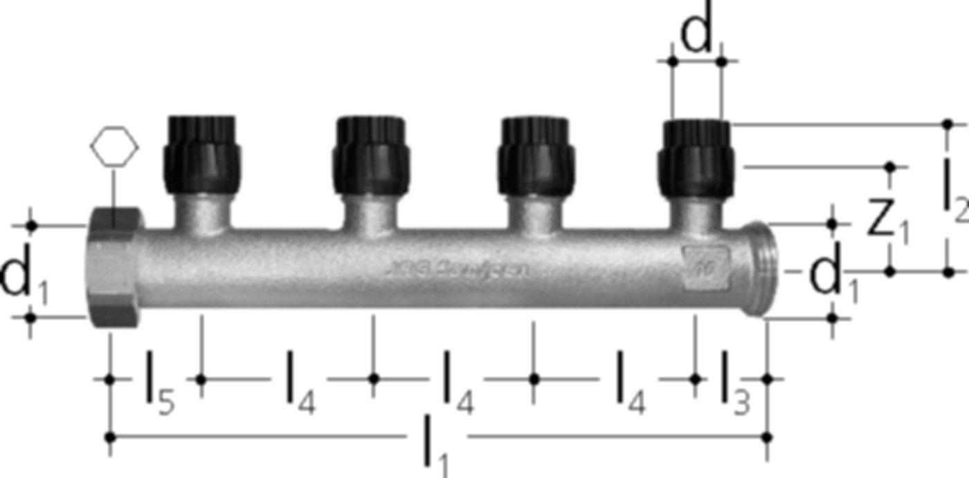 Verteiler +GF+ JRG Sanipex MT