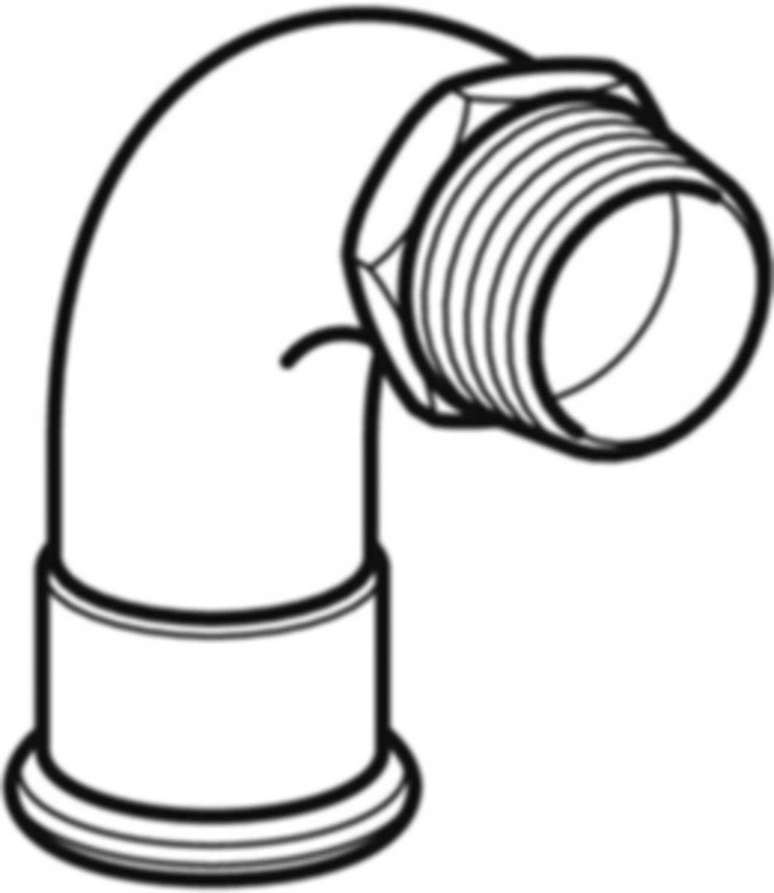 Übergangsbogen 90° m/AG 42mm-11/2" 23510 - Mapress-Heizungs-Formstücke