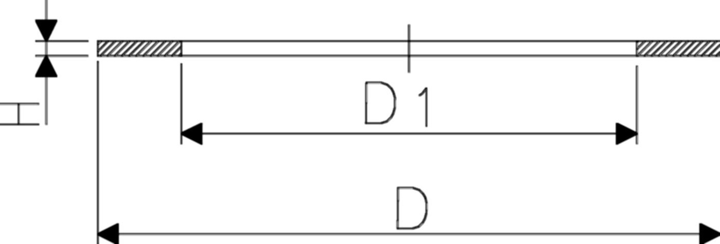Flachdichtung zu Abpresszapfen 1/2" 748 400 001 - GF Hart PVC-U Formstücke