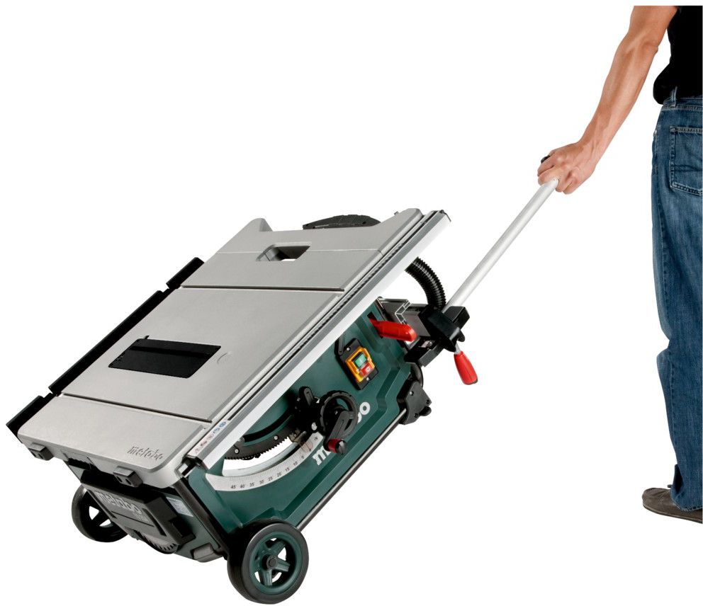 Tischkreissäge mit Trolleyfunktion TS 254 M 230V, 2000W, Ø 254mm, 33.4kg - Metabo Elektrowerkzeuge