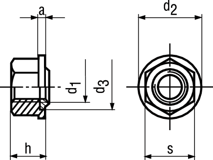 Dichtmuttern Seal-Lock® St 8 phos BN1226 M10 - Bossard Schrauben