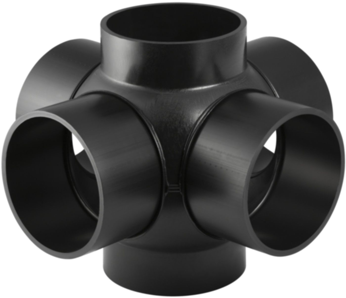 Mehrfach-Abzweig 4-teilig 90° d 63/ 63mm 364.610.16.1 - Geberit-PE-Formstücke