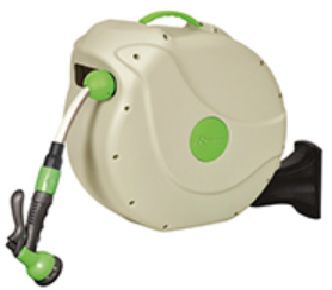 Schlauchaufbewahrungsbox Typ 2015 Schlauch Ø15mm L=20m, 7bar, grau/grün - Garten