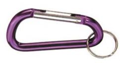 Schlüsselkarabiner mit Schlüsselring Ø 7mm, L= 80mm, Aluminium eloxiert - Ketten und Zubehör