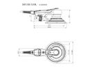 Exzenterschleifer SXE 150-5.0 BL Ø 150mm, 350W, 4000-10000/min, Schwingkreis 5mm - Metabo Elektrowerkzeuge