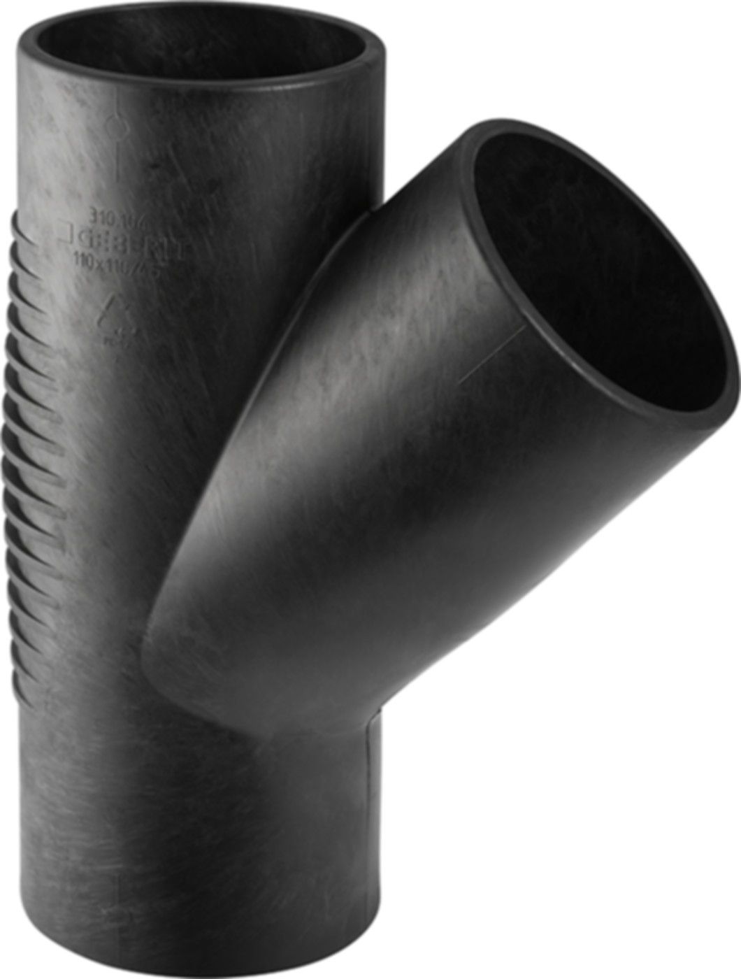 Abzweig 45° d 110/ 56mm 310.054.14.1 - Geberit-PE-Silent-Formstücke