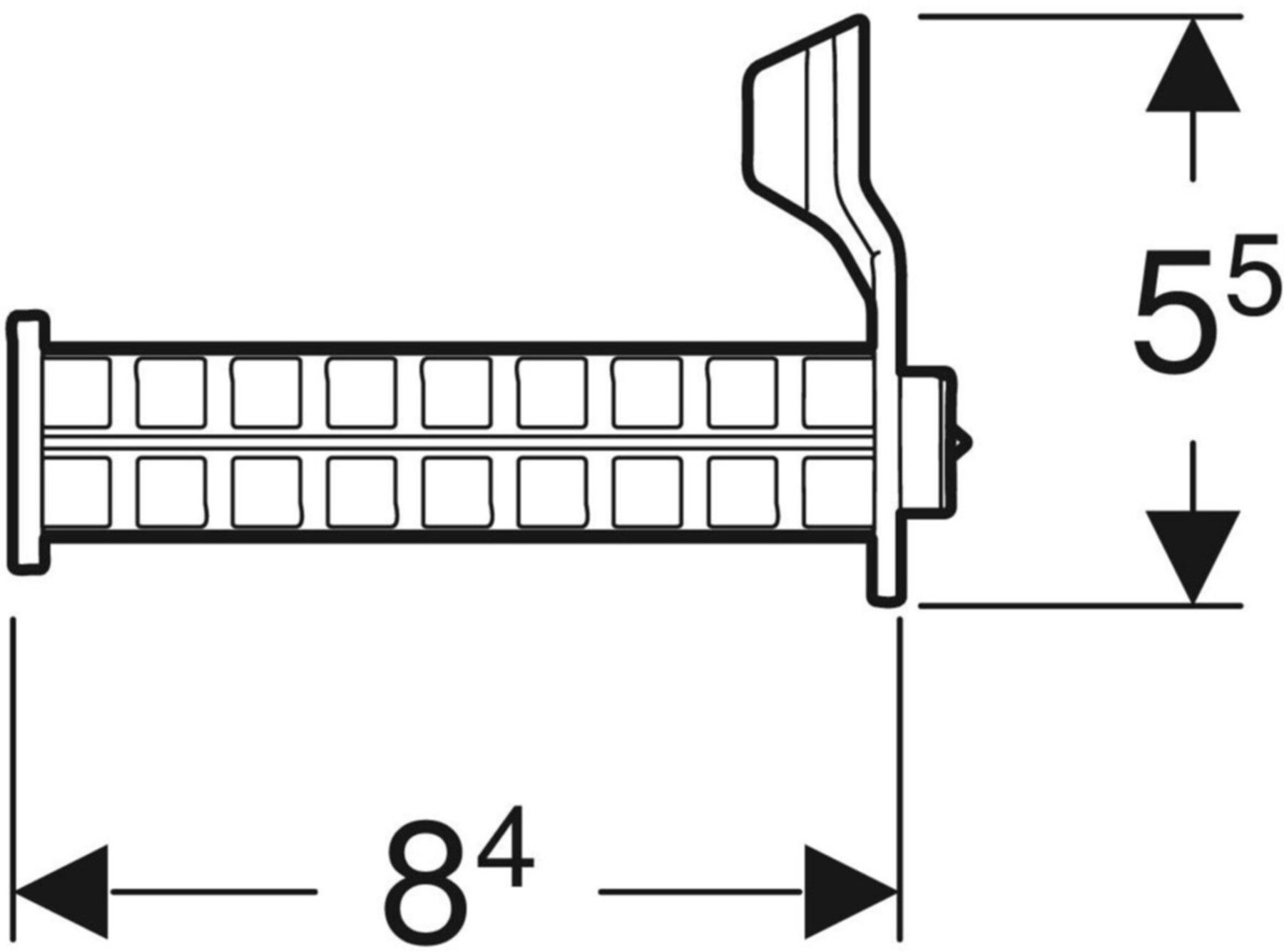 GIS Halter für SilentPanel 461.196.00.1 - Geberit-GIS