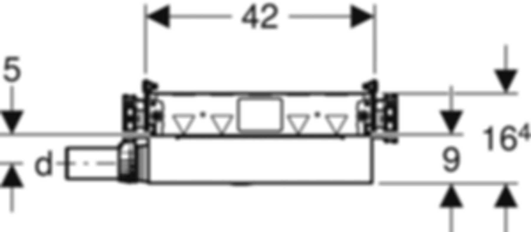 Duschelement mit Wandablauf 461.735.00.1 d 56mm - Geberit-GIS