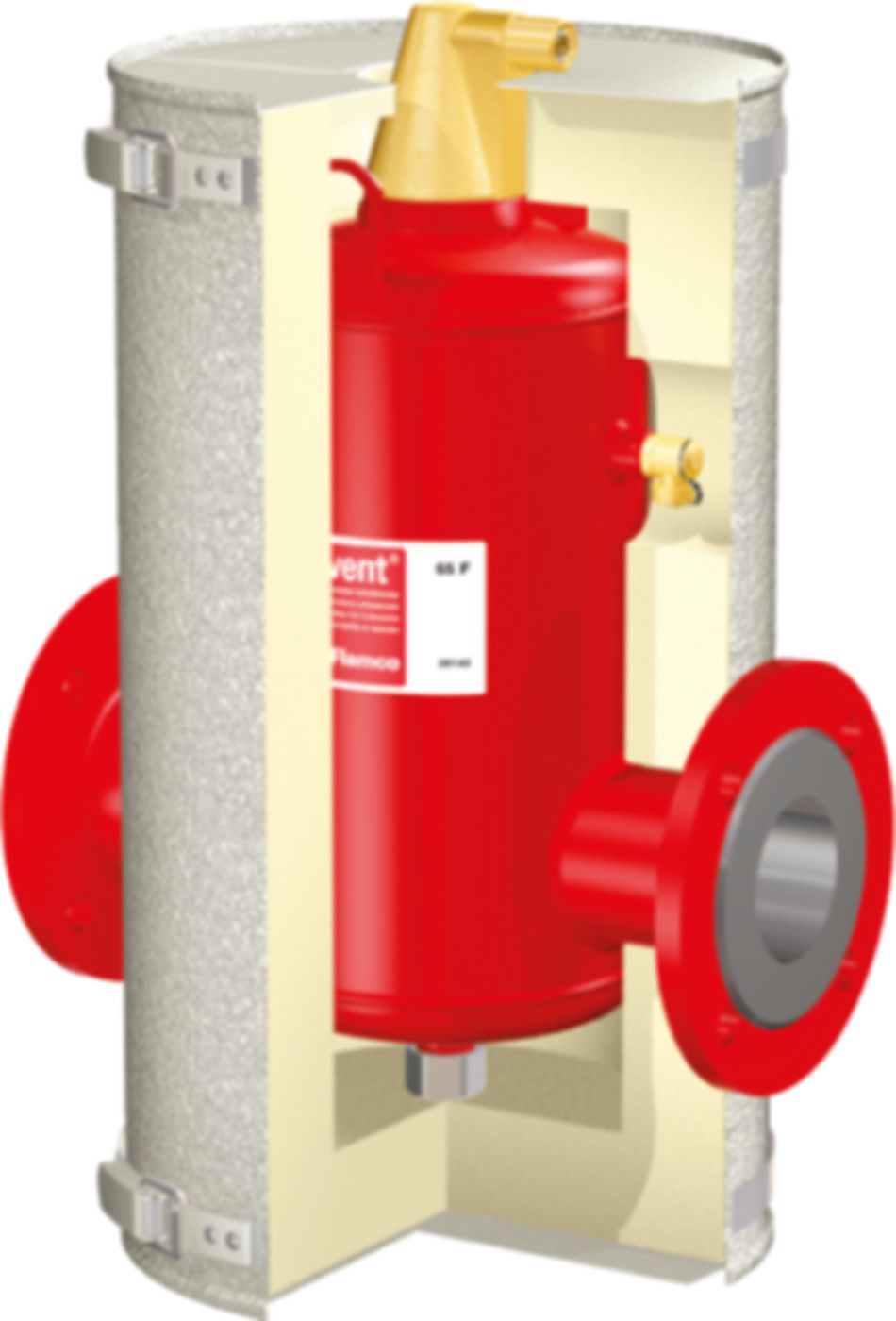 Flamcovent ISOplus Isoliermantel für S/F DN 100 H: 690 mm - Flamco Luft- und Schlammabscheider