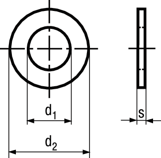 Scheiben ohne Fase Stahl 200 HV BN342 DIN125A M16/17/30/3 - Bossard Schrauben