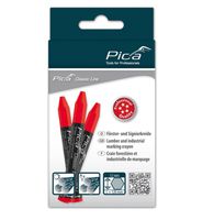 Pica Försterkreide PROFI rot, 120mm, Pack à 12 Stk - Auszeichnen