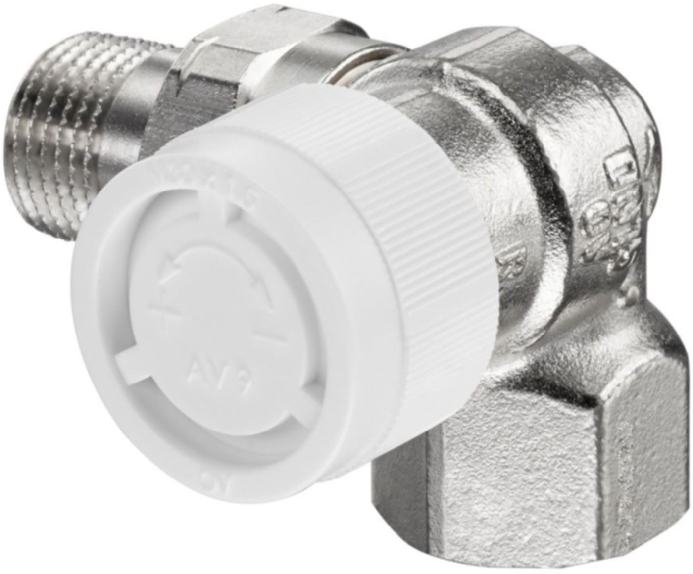 Thermostatventil m/Voreinst. Winkeleck Typ AV6/AV9 1/2" rechts 118 34 73 - Oventrop Programm