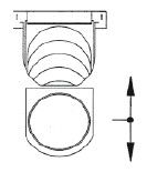 mit Gussrost F900 Stirnwand mit Stutzen