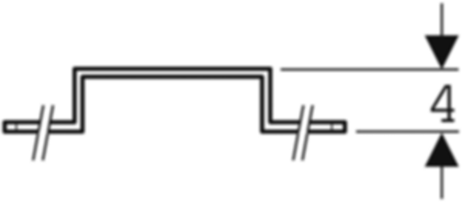 Montageplatte einfach 601.733.00.1 abgesetzt - Geberit-Push Fit-Formstücke