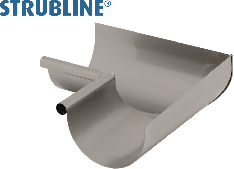 Rinnenwinkel innere 330 mm 141 gefalzt/gelötet "Strubline" - MattpluS Spenglereihalbfabrikate