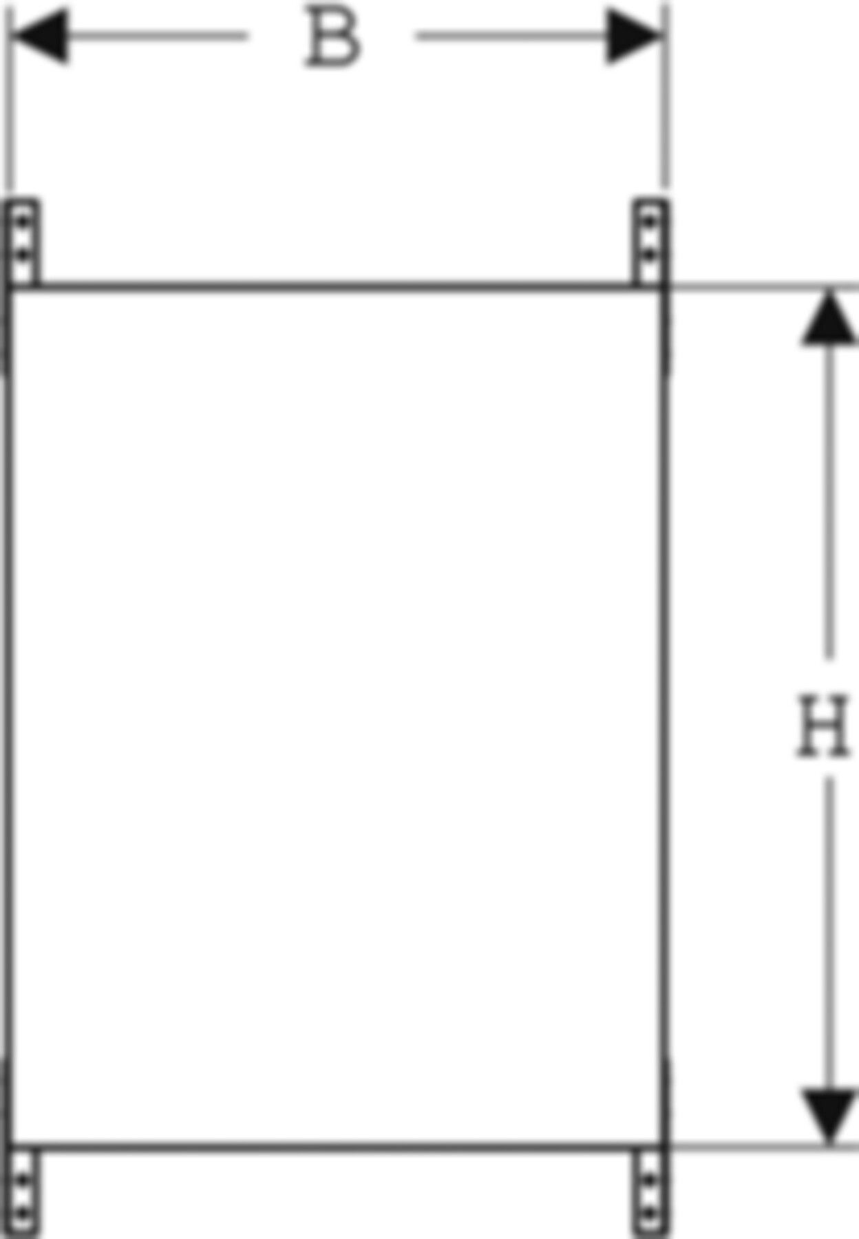 Montageplatte universell 111.899.00.1 50 x 65 x 3.2cm, nicht brennbar - Geberit-Duofix