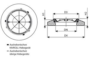 Beton Guss hochziehbar Figur 2732 D400
