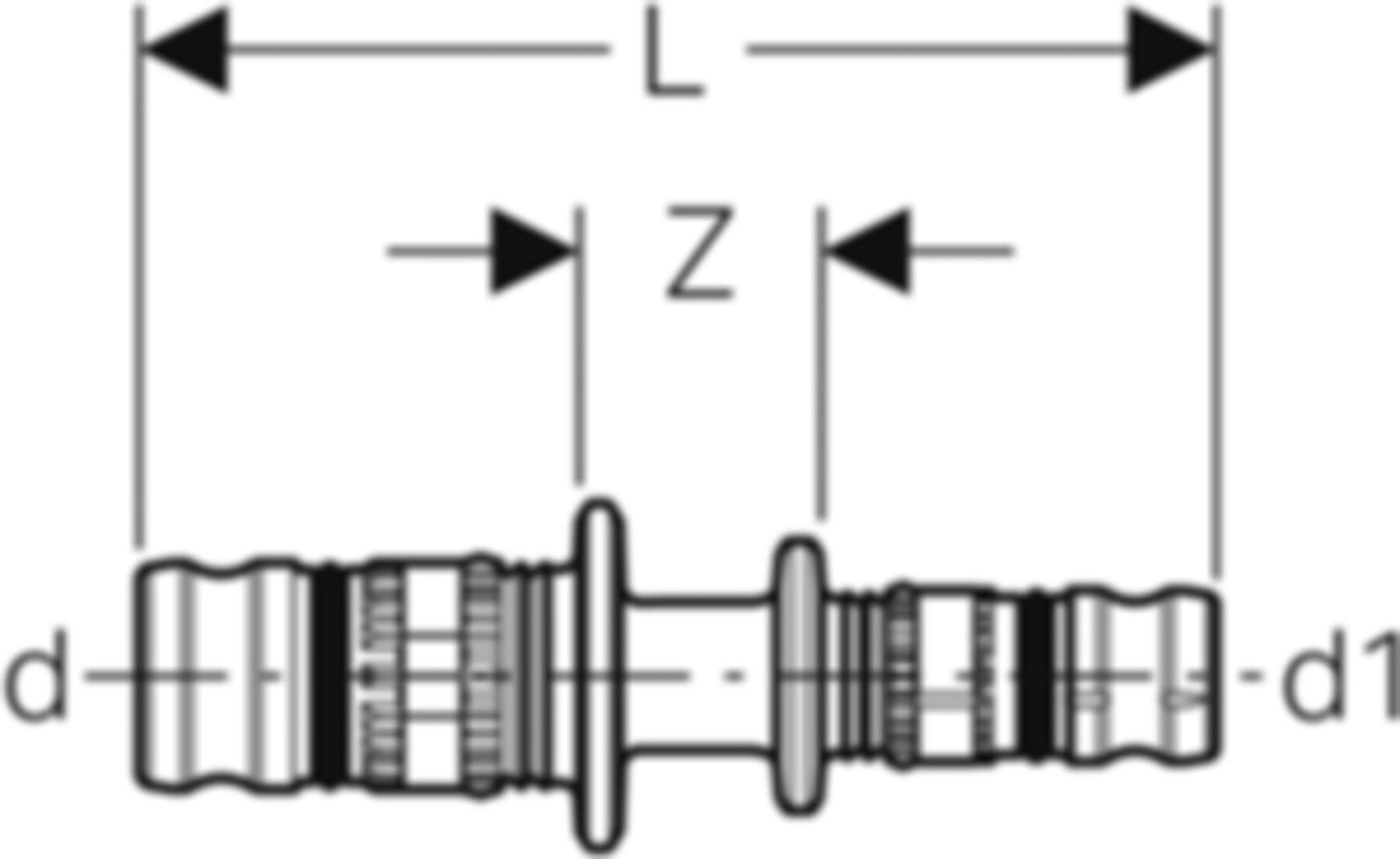 Reduktion 26-16mm 623.650.00.5 - Geberit-Mepla-Formstücke