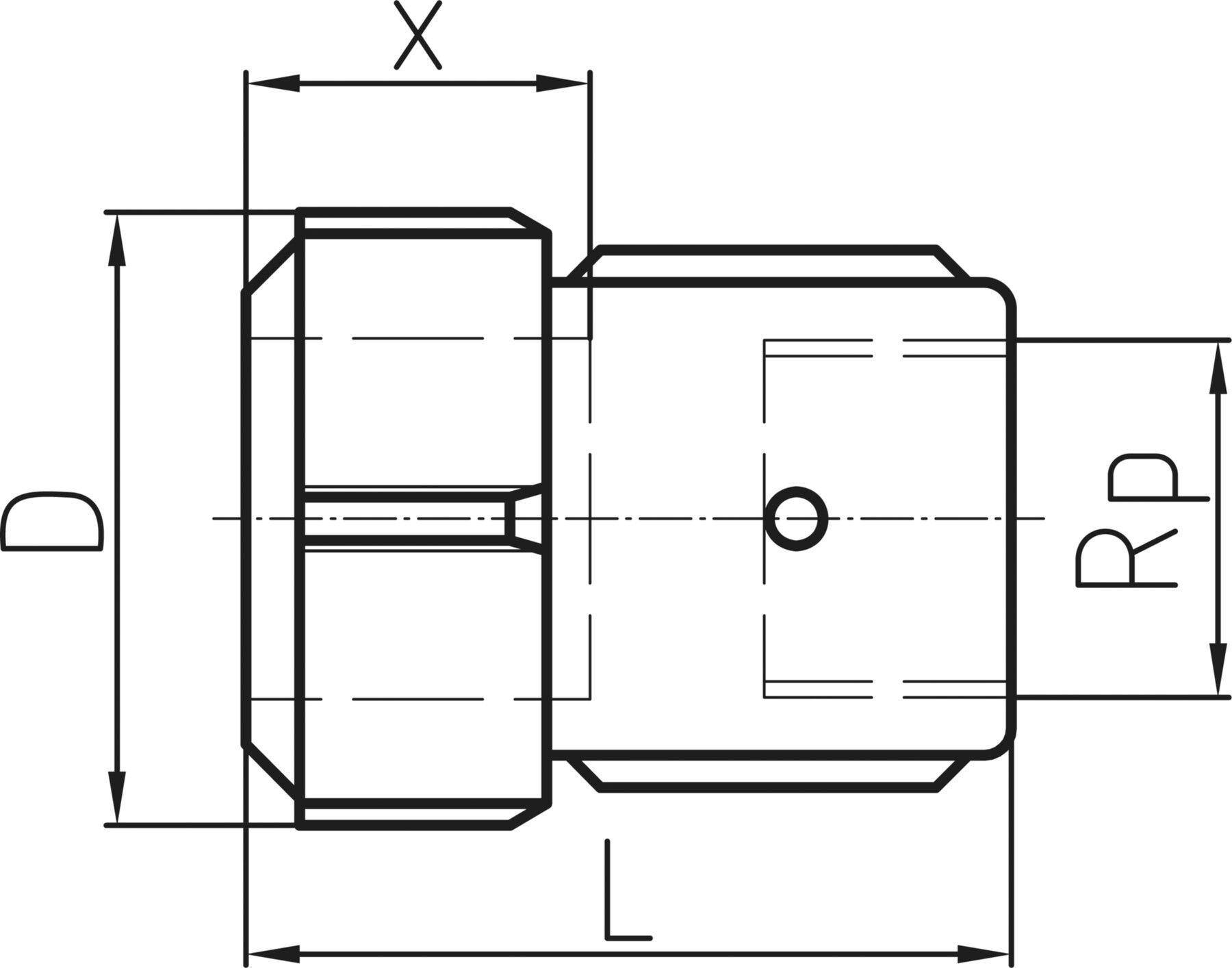 Übergangsstück mit IG, auf PE S5 NBR 50mm x 4,6mm - 1 1/2" 775 212 205 - GF Primofit
