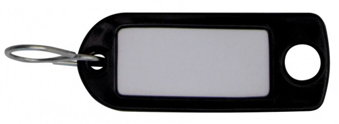 Schlüsseletiketten mit S-Haken blau - Schlüsselzubehör