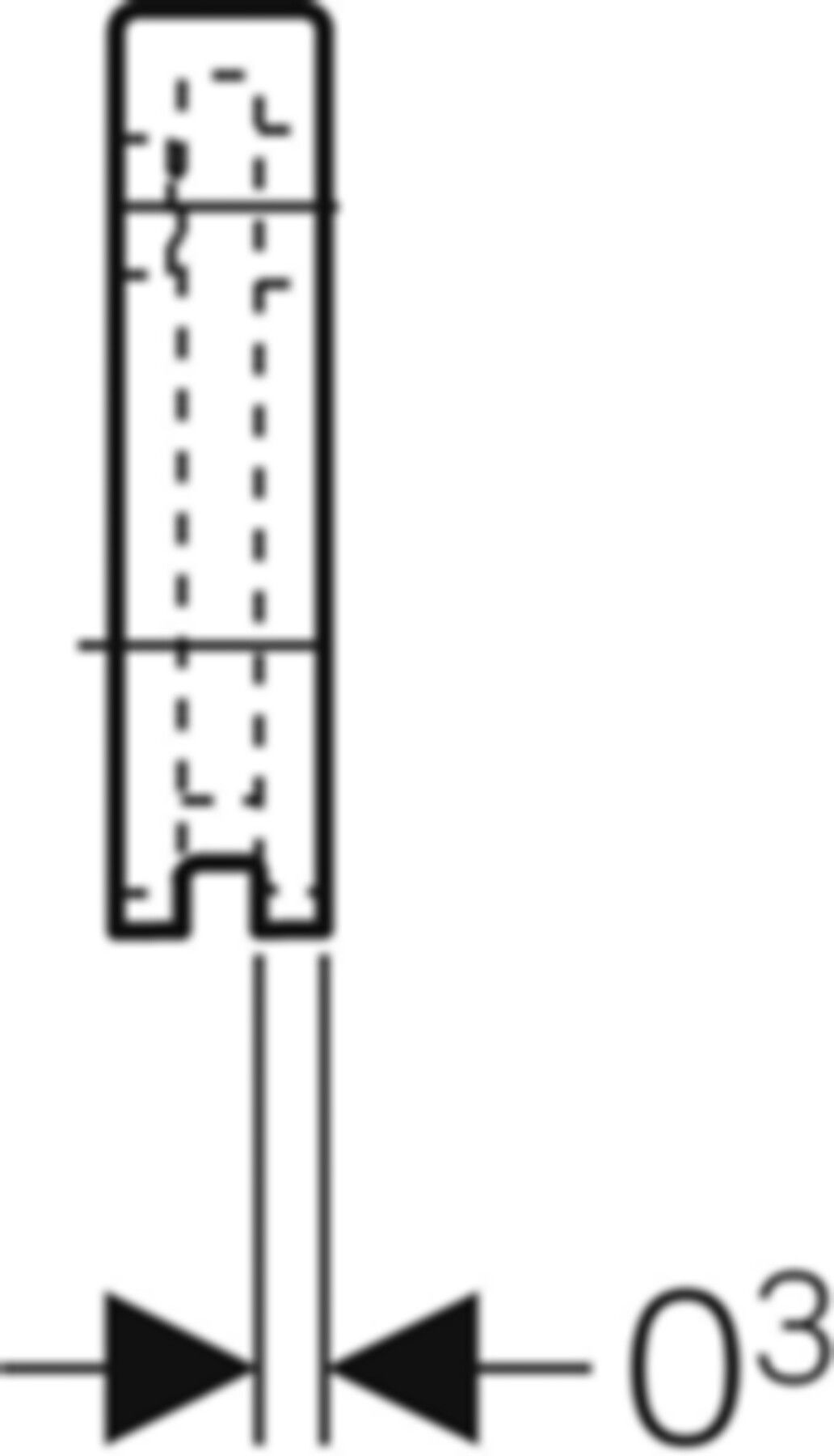Schalldämmunterlage 601.806.00.1 zu Mepla Anschlusswinkel 90° - Geberit-Push Fit-Formstücke